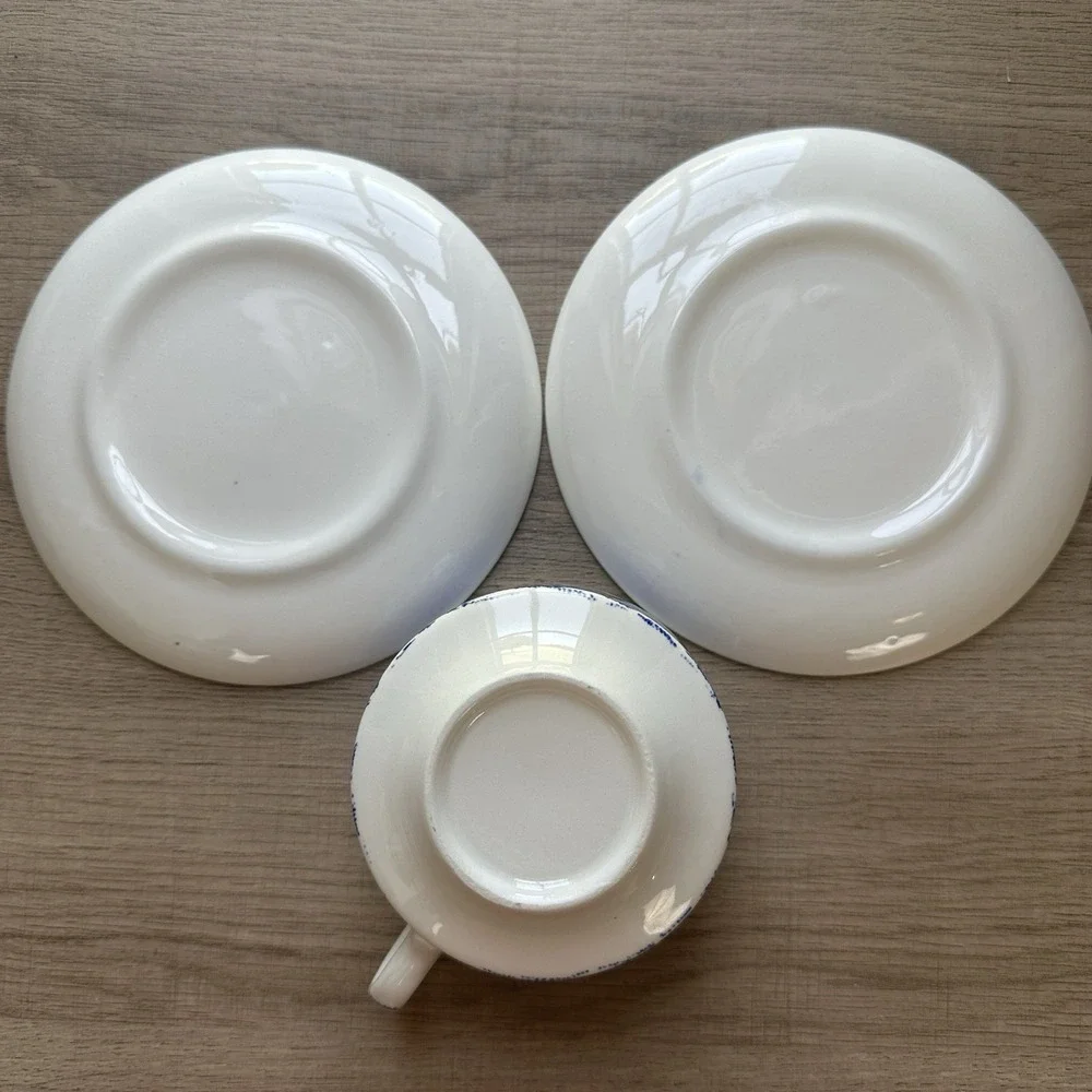 Willow Ware By Royal China Tea Coffee Cup & Saucer Set Plus Extra Saucer - Picture 7 of 12